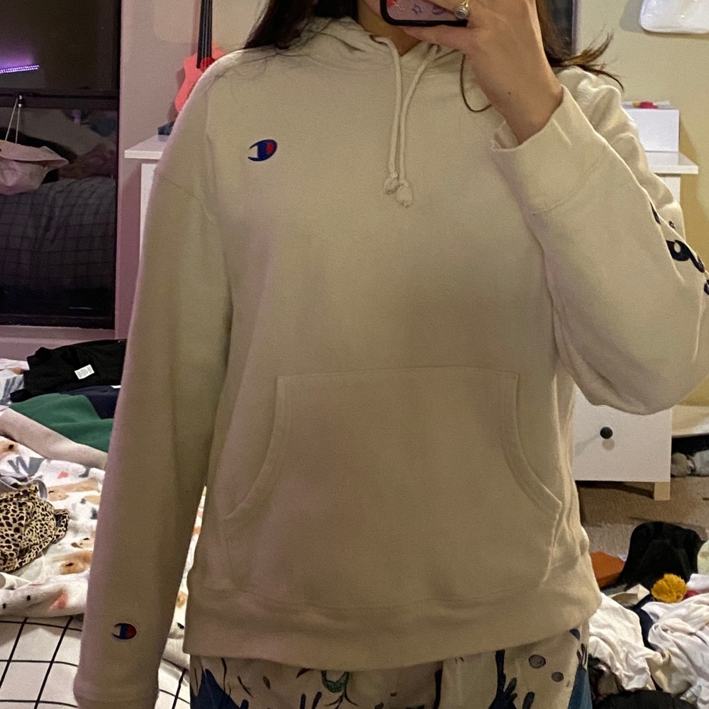 Champion Reverse Weave Hoodie - Cream